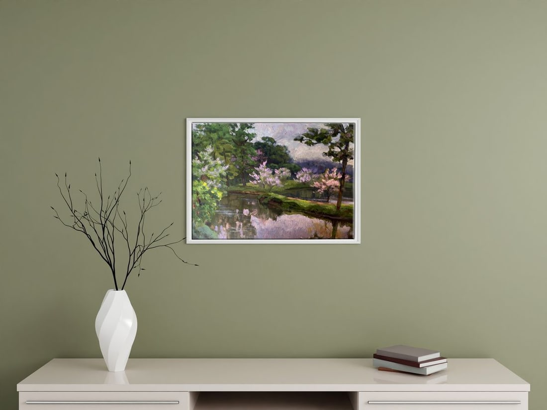 Oil painting Spring motif Batrakov Vladimir Grigorievich - 2