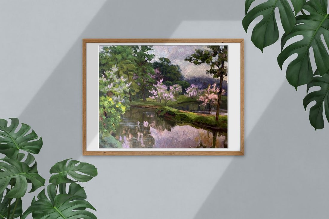 Oil painting Spring motif Batrakov Vladimir Grigorievich - 3