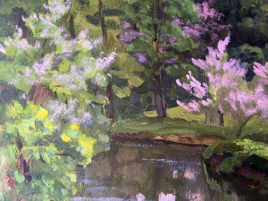 Oil painting Spring motif Batrakov Vladimir Grigorievich - 8