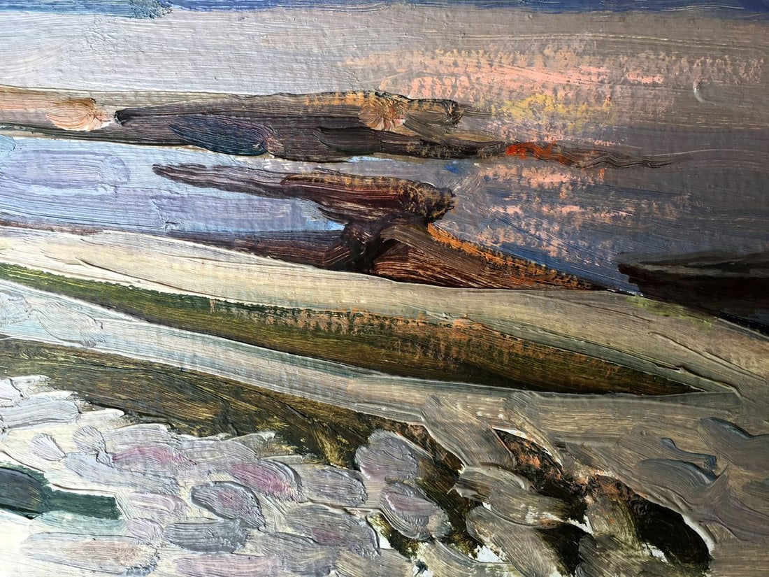 Oil painting Evening on Svityaz Batrakov Vladimir Grigorievich - 10