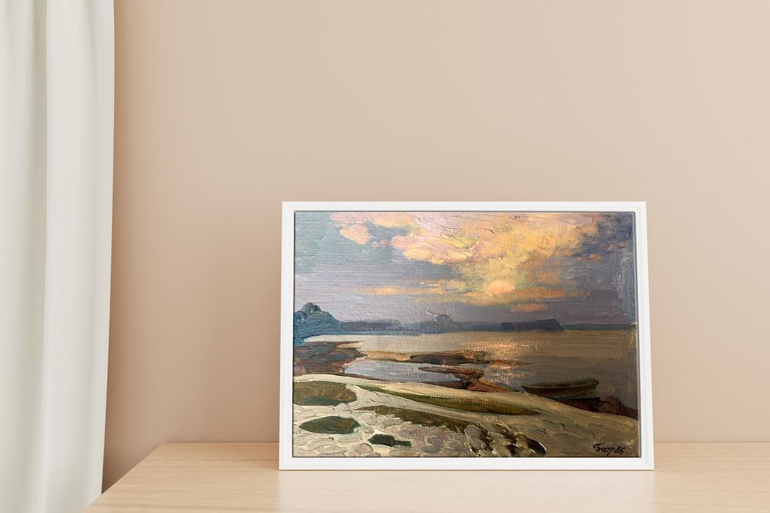 Oil painting Evening on Svityaz Batrakov Vladimir Grigorievich - 3