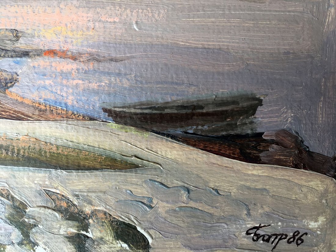 Oil painting Evening on Svityaz Batrakov Vladimir Grigorievich - 5