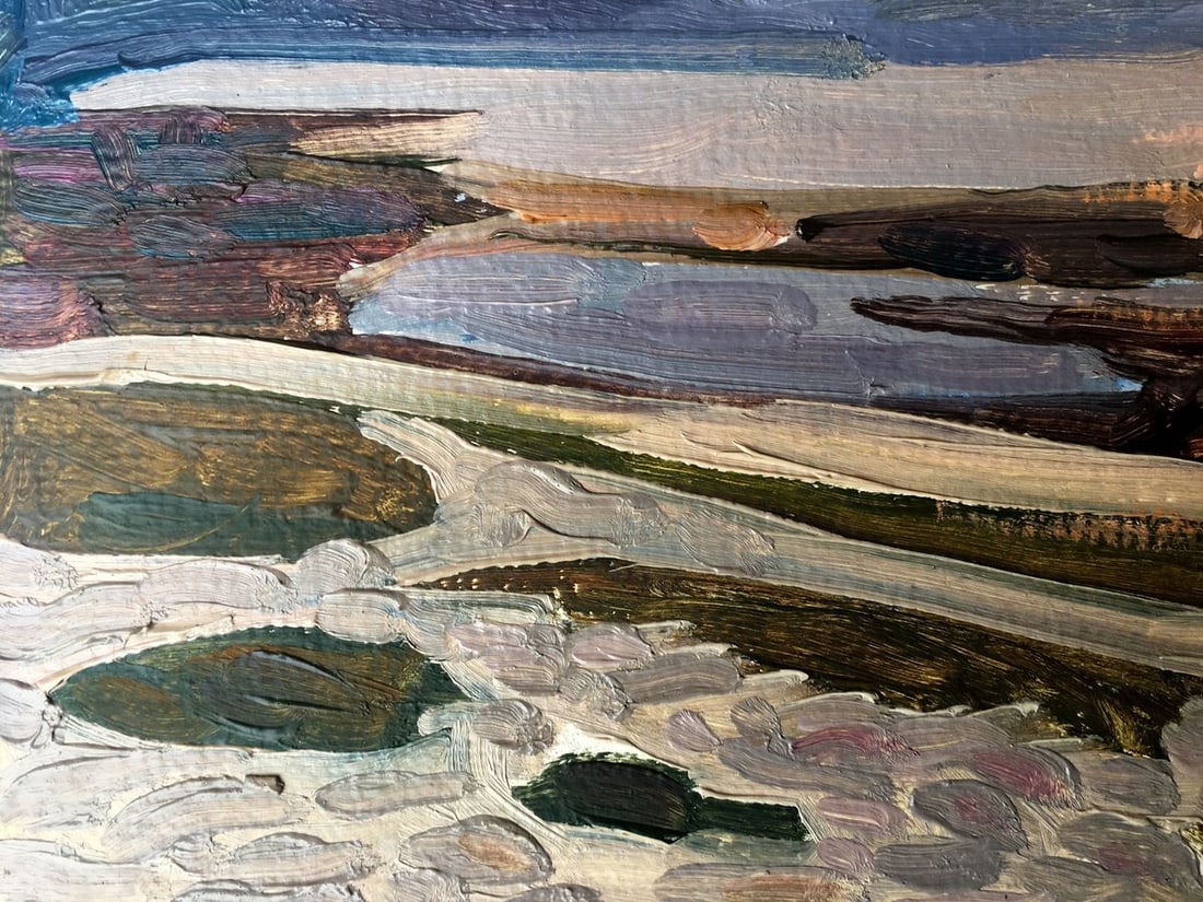 Oil painting Evening on Svityaz Batrakov Vladimir Grigorievich - 8