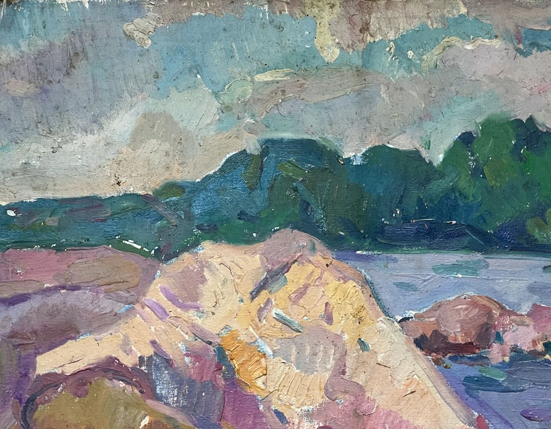 Oil painting rocks Peter Tovpev - 2