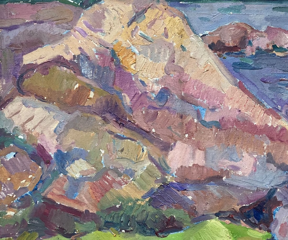 Oil painting rocks Peter Tovpev - 5