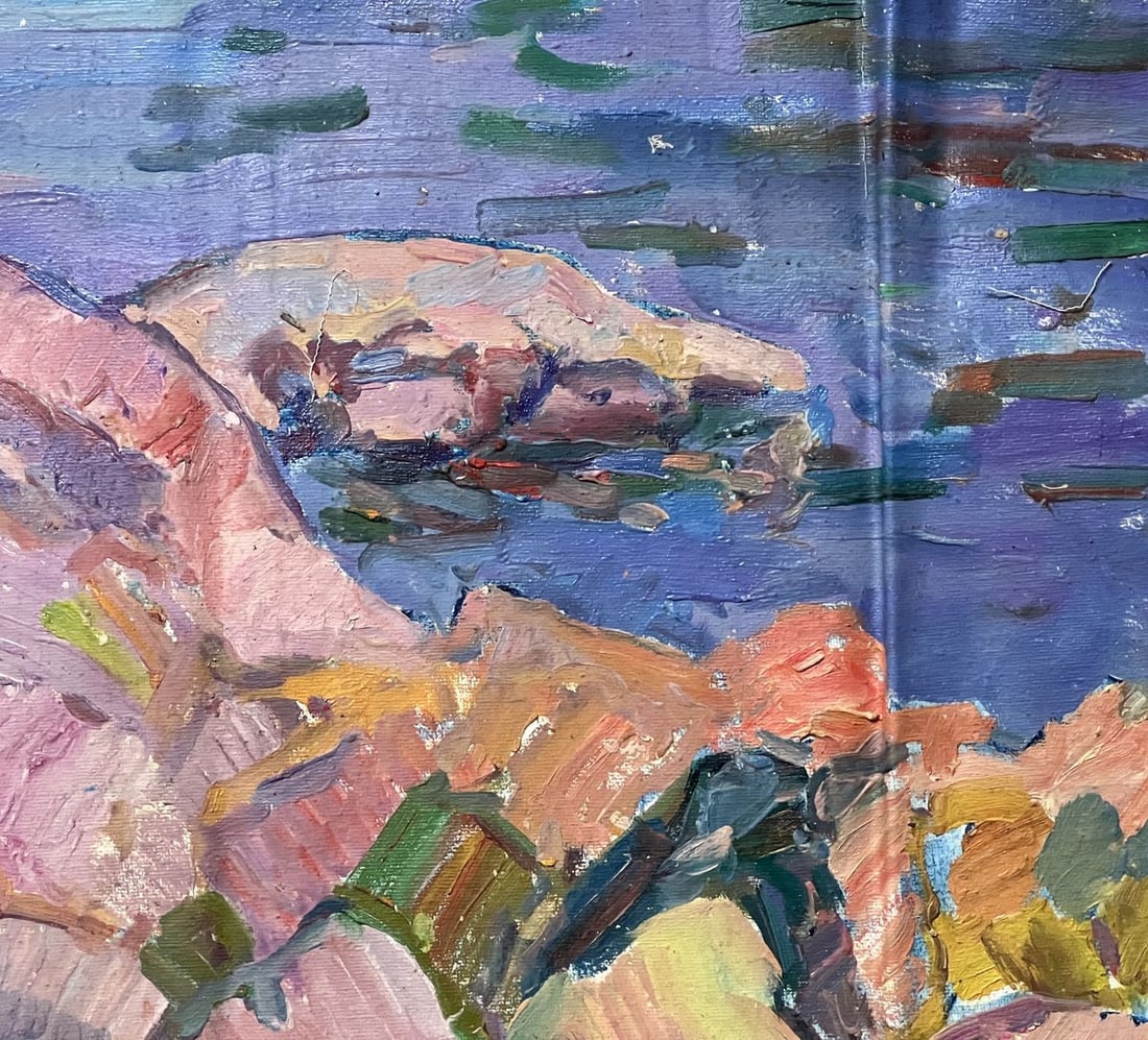 Oil painting rocks Peter Tovpev - 7