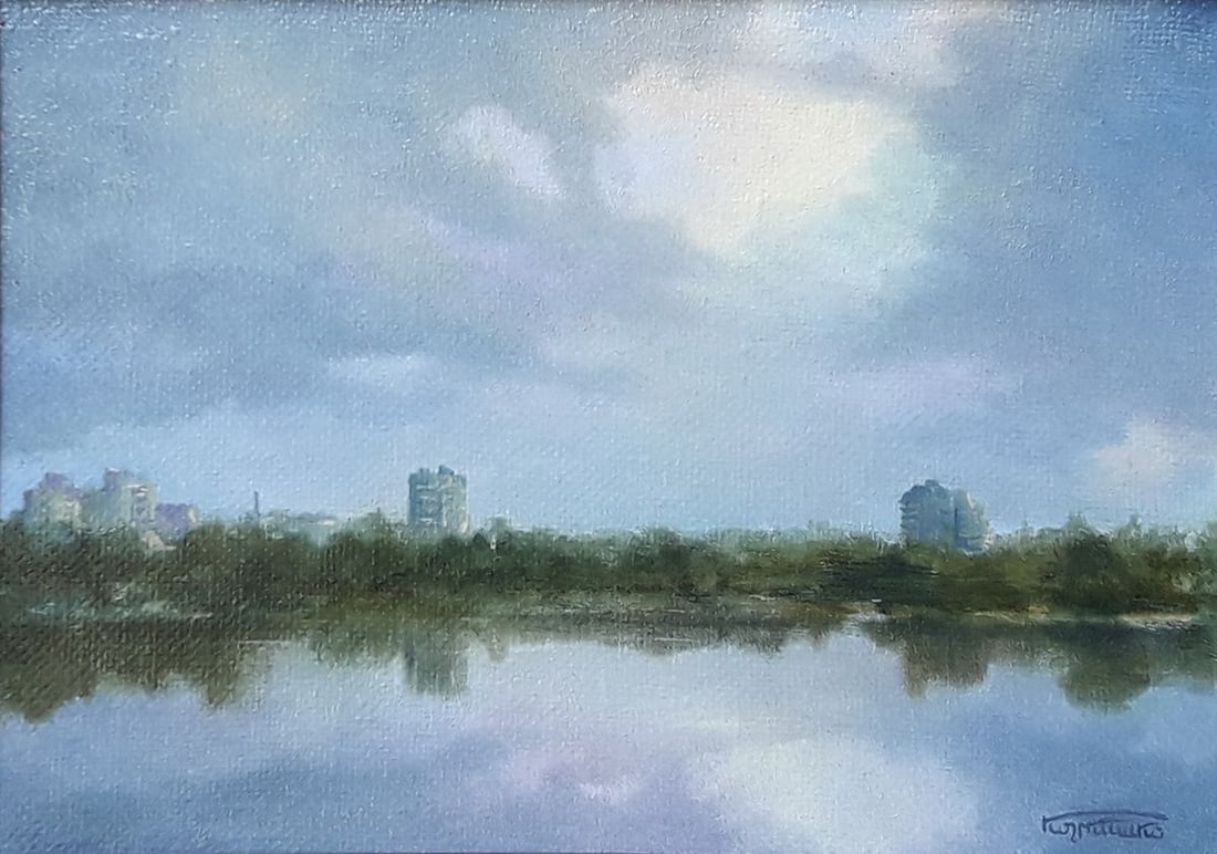 Oil painting urban landscape Korkishko Vasily - 2