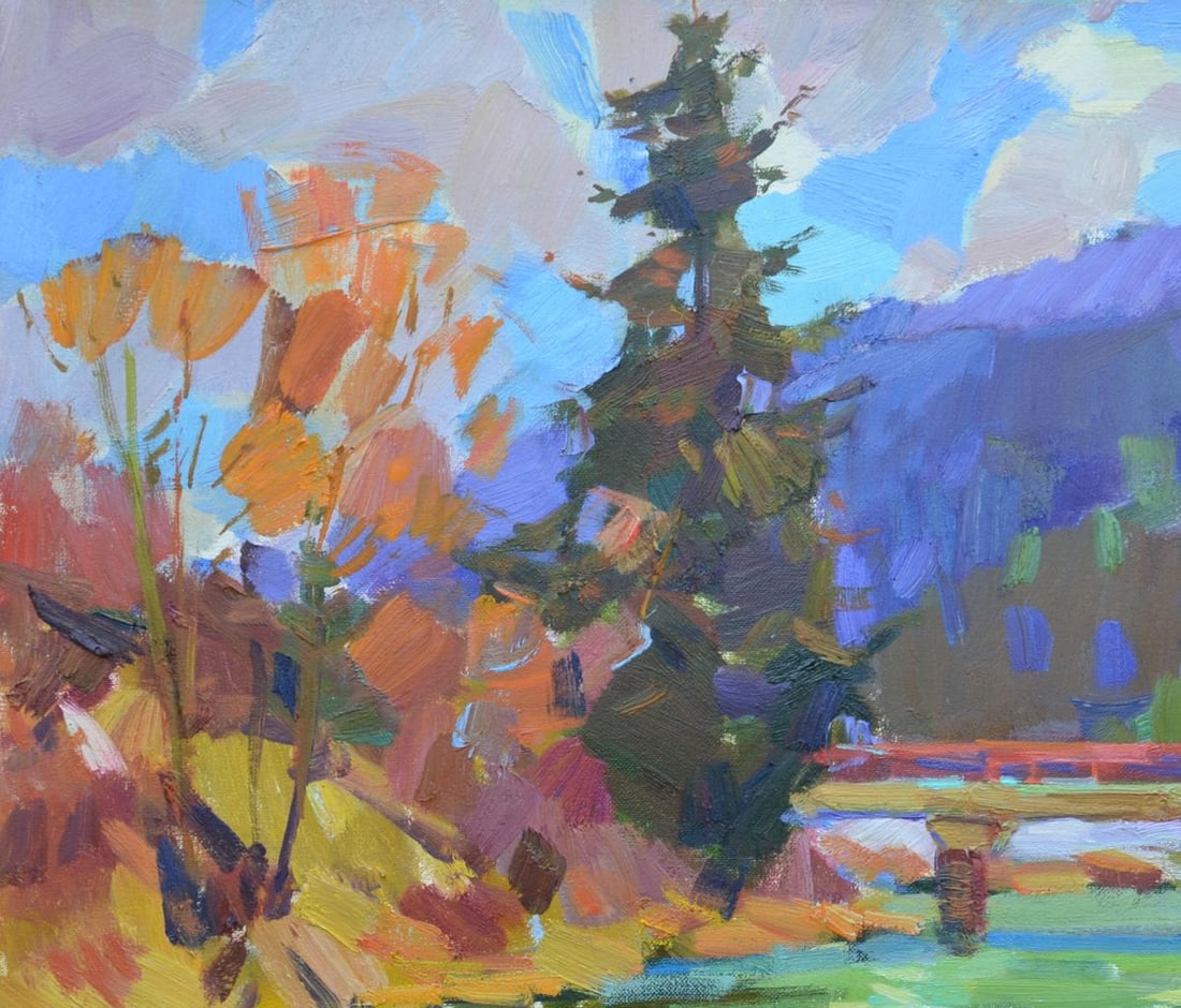 Oli painting March Tepeta Miacheslav - 3