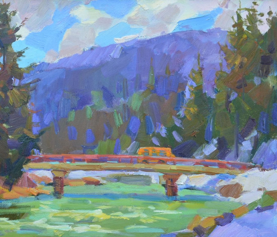 Oli painting March Tepeta Miacheslav - 6