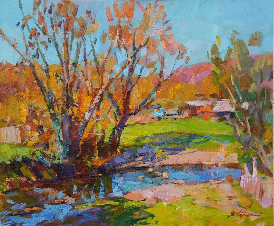 Oli painting Brook Tepeta Miacheslav (1 of 6)