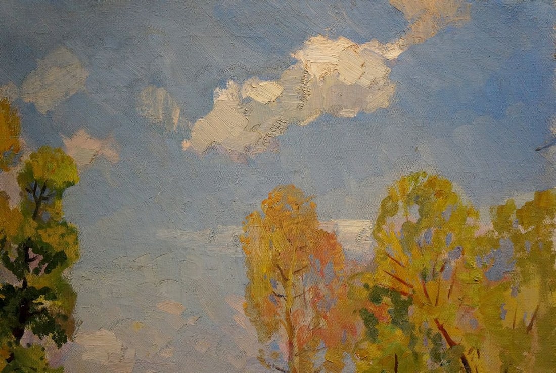 Oil painting River landscape Khodchenko Lev Pavlovich - 4