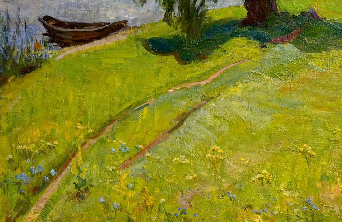 Oil painting Haystacks Basanets Yuri Petrovich - 2