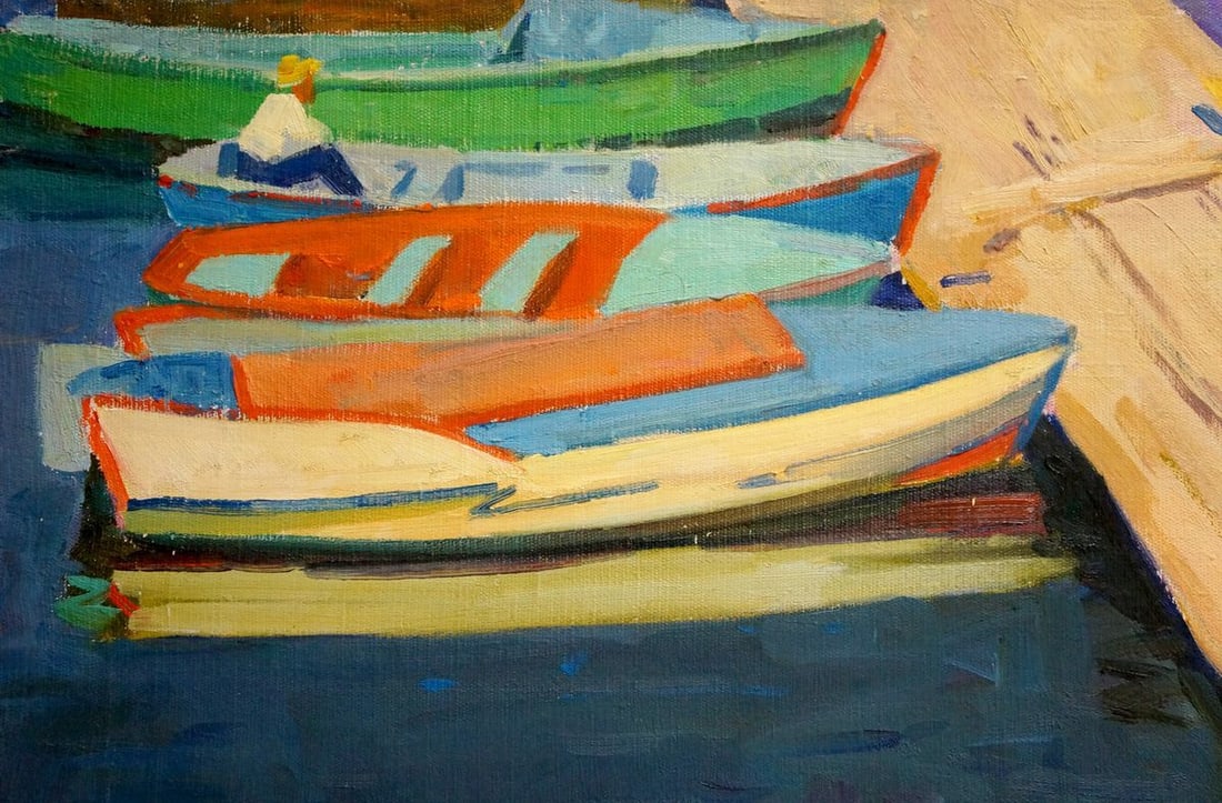 Oil painting Ferry boats Atayan Armen Arshakovich - 3