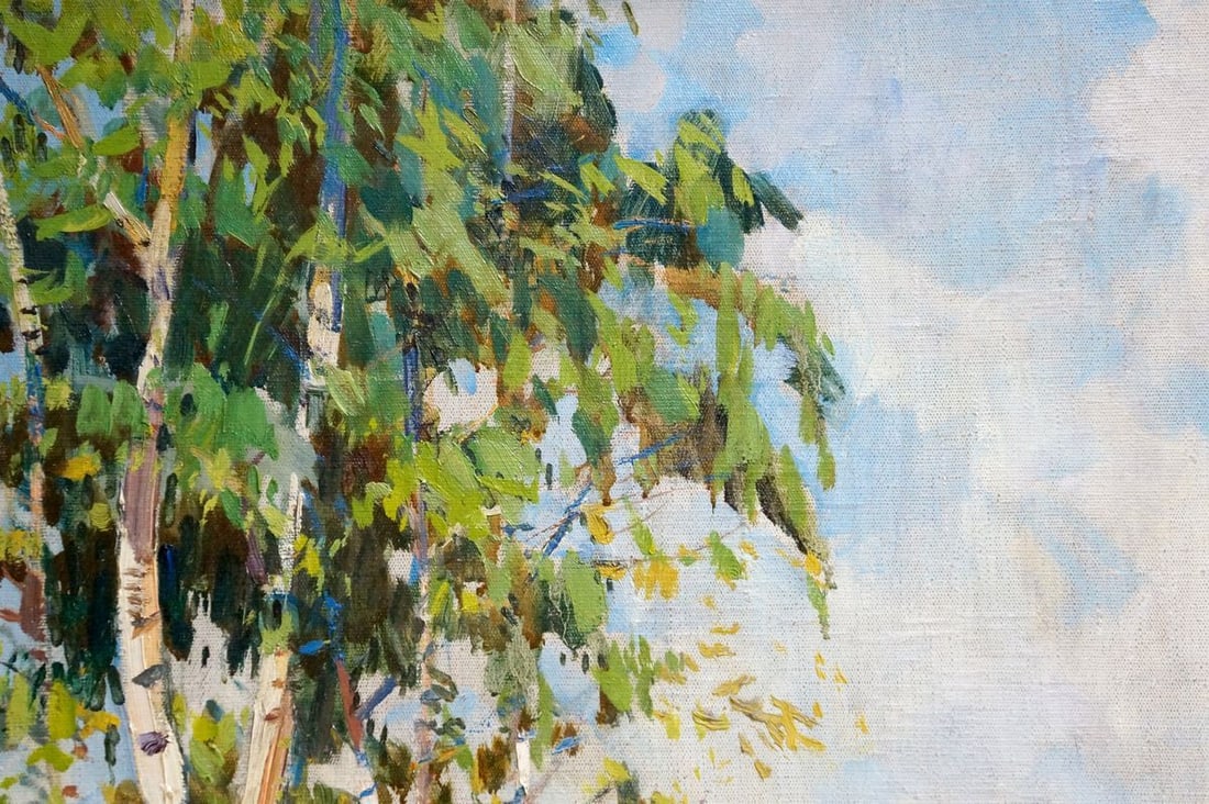 Oil painting Birches by the river Bezugly Daniil Ivanovich - 3