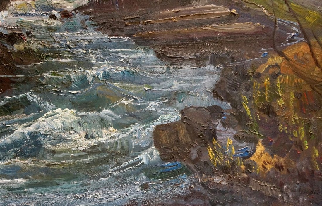 Oil painting Spring in the Carpathians Shutev Ivan Mikhailovich - 5