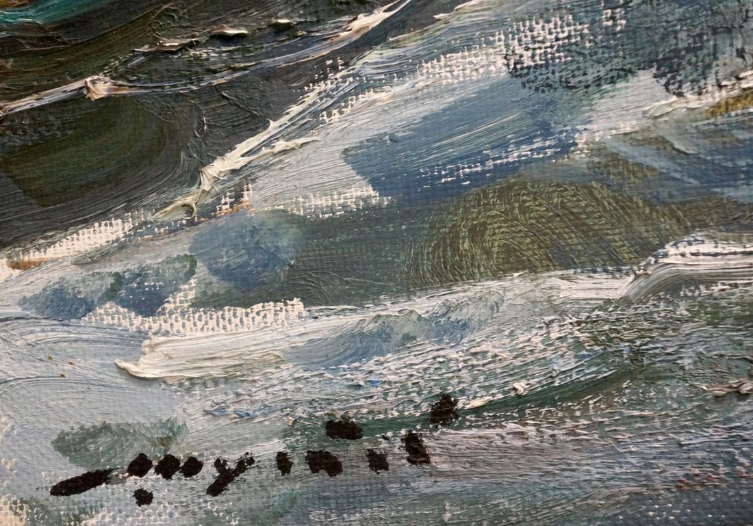 Oil painting Spring in the Carpathians Shutev Ivan Mikhailovich - 6