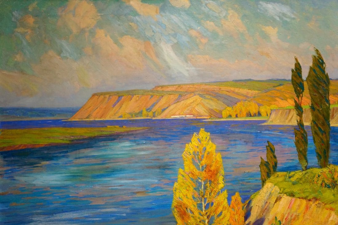 Oil painting Evening landscape Zlyden Yuri Fedorovich - 3