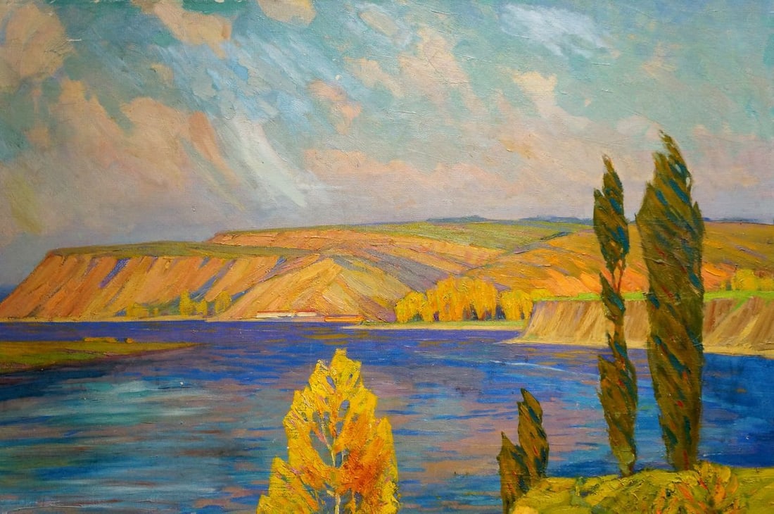 Oil painting Evening landscape Zlyden Yuri Fedorovich - 4