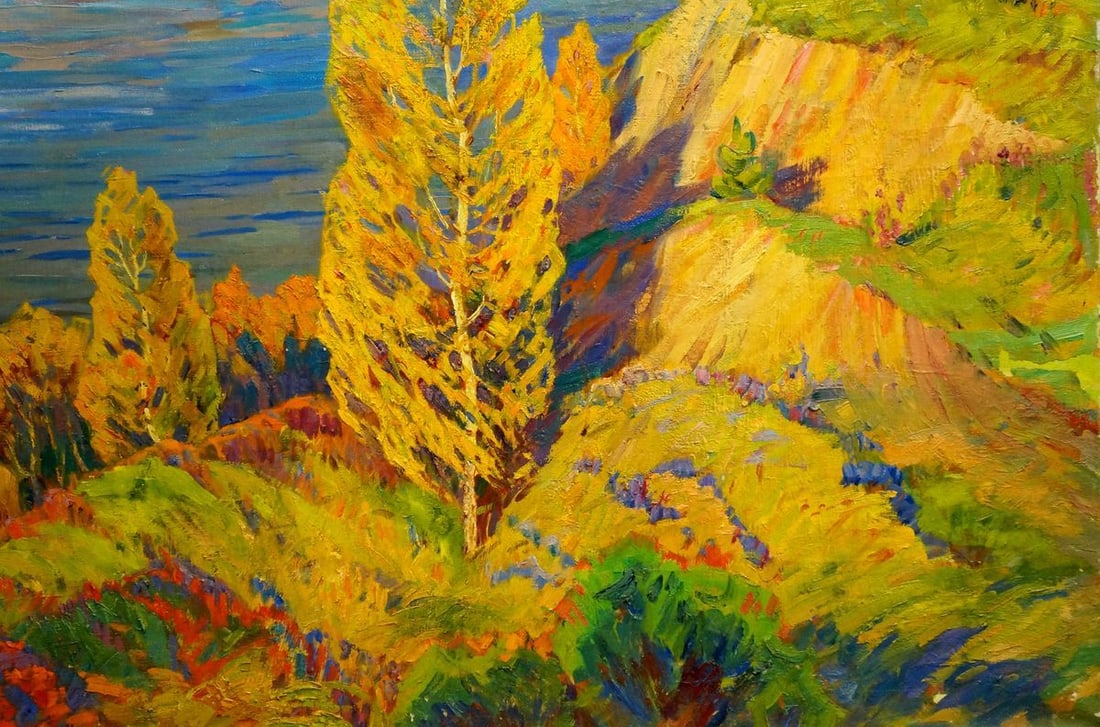 Oil painting Evening landscape Zlyden Yuri Fedorovich - 5