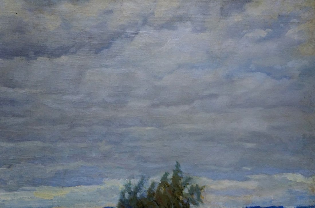 Oil painting Autumn landscape Alexander Petrovich Bykov - 4