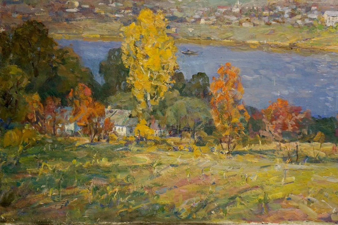 Oil painting Autumn landscape Minskiy Grigoriy Semenovich - 2