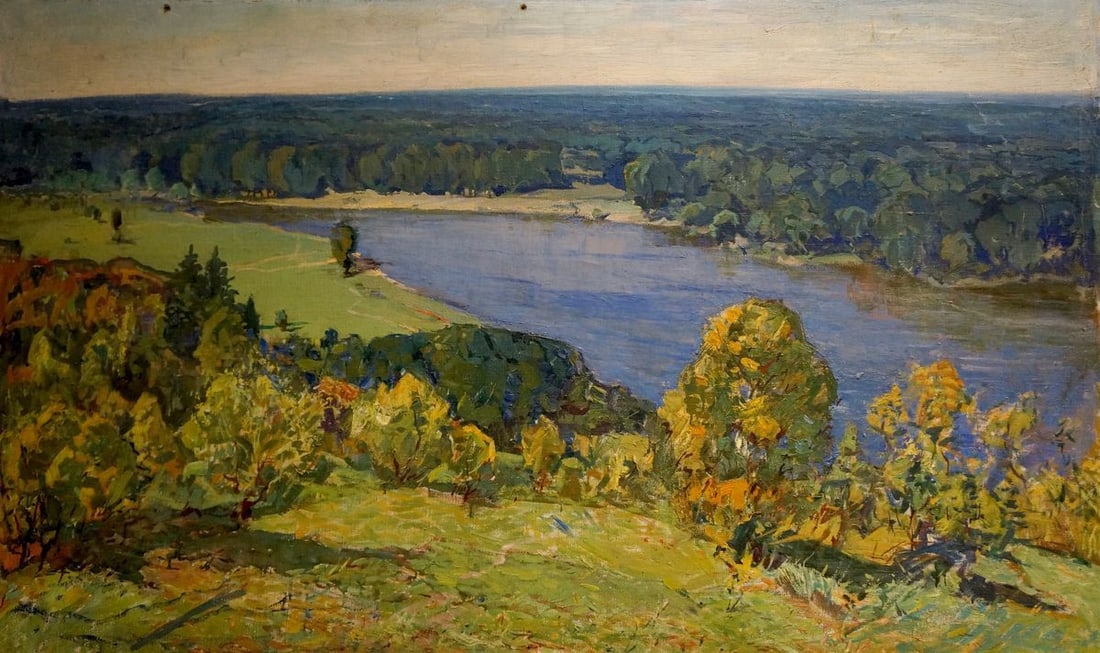 Oil painting Landscape Tyukha Ivan Andreevich (1 of 8)