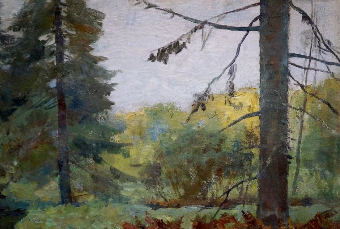 Oil painting Forest stream Rudolph Rudolfovich Frents - 4