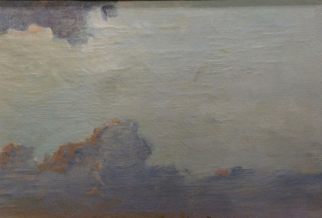 Oil painting River landscape Nevkritiy Denis Nikiforovich - 4