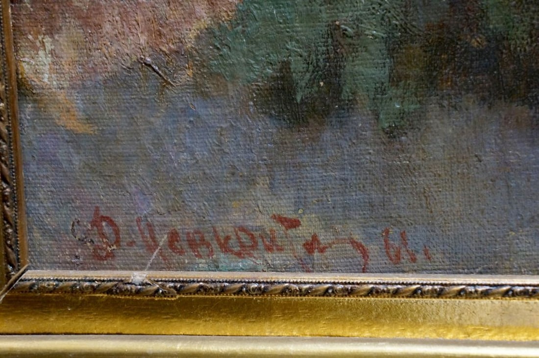 Oil painting River landscape Nevkritiy Denis Nikiforovich - 6