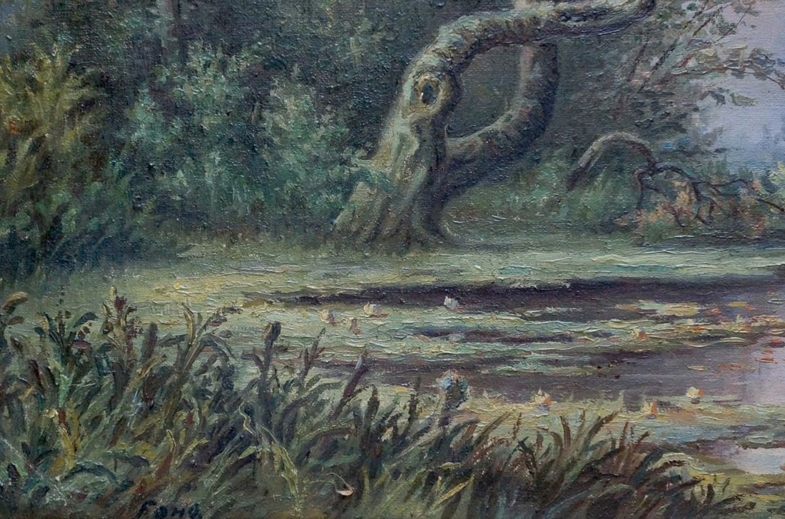 Oil painting River landscape Bonya Grigory Vasilievich - 2