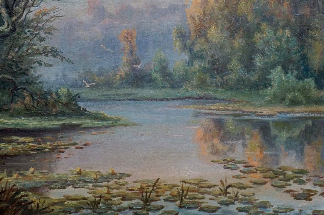 Oil painting River landscape Bonya Grigory Vasilievich - 5
