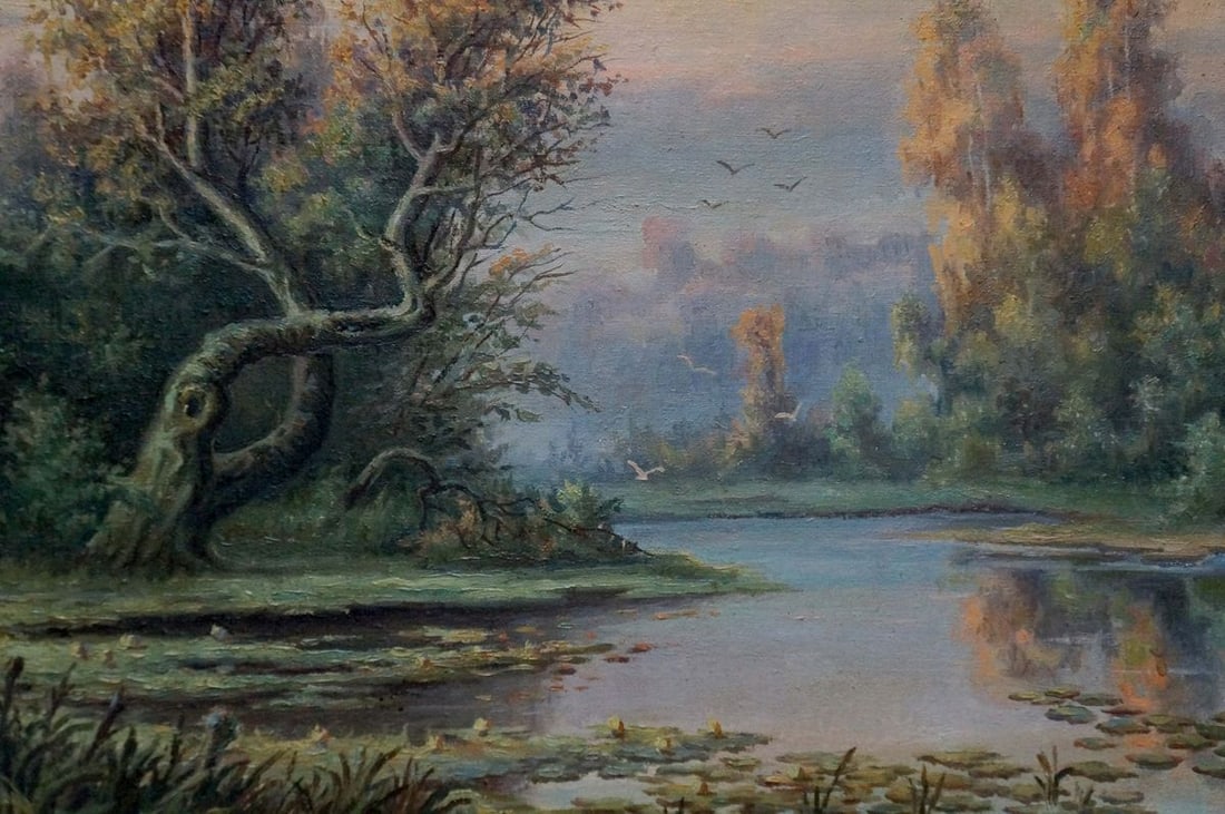 Oil painting River landscape Bonya Grigory Vasilievich - 6