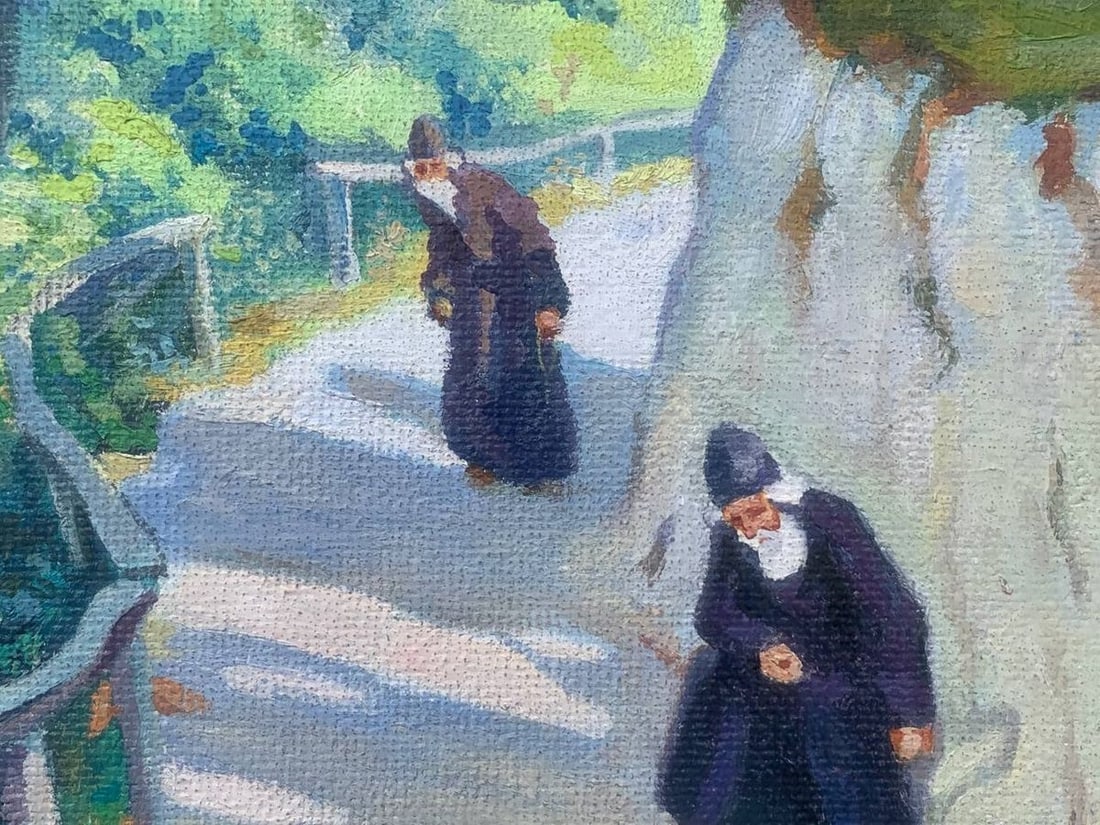 Oil painting Svyatogorsky monastery Konstantin Vasilyevich Zaruba - 4