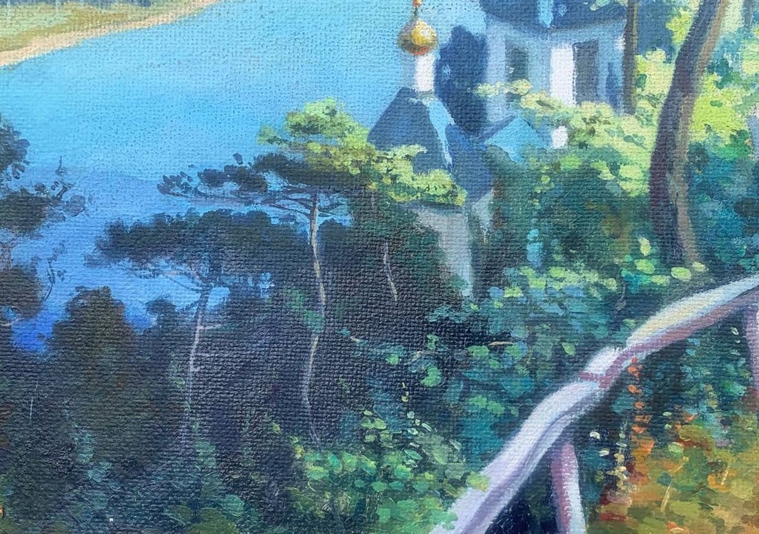 Oil painting Svyatogorsky monastery Konstantin Vasilyevich Zaruba - 6