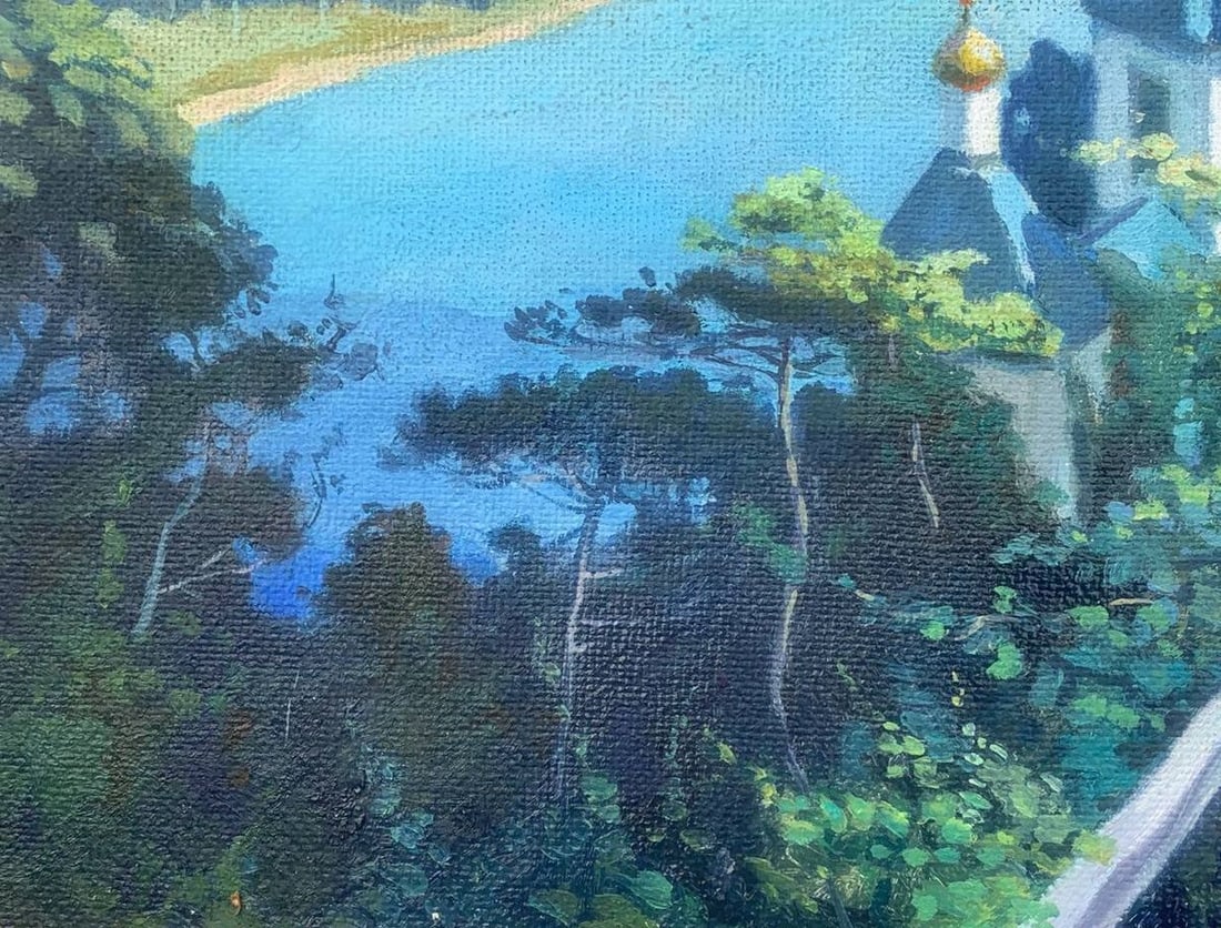 Oil painting Svyatogorsky monastery Konstantin Vasilyevich Zaruba - 7