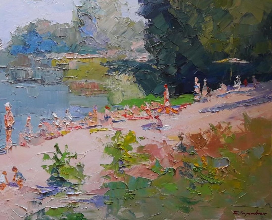Oil painting summer is in full swing Serdyuk Boris Petrovich - 5