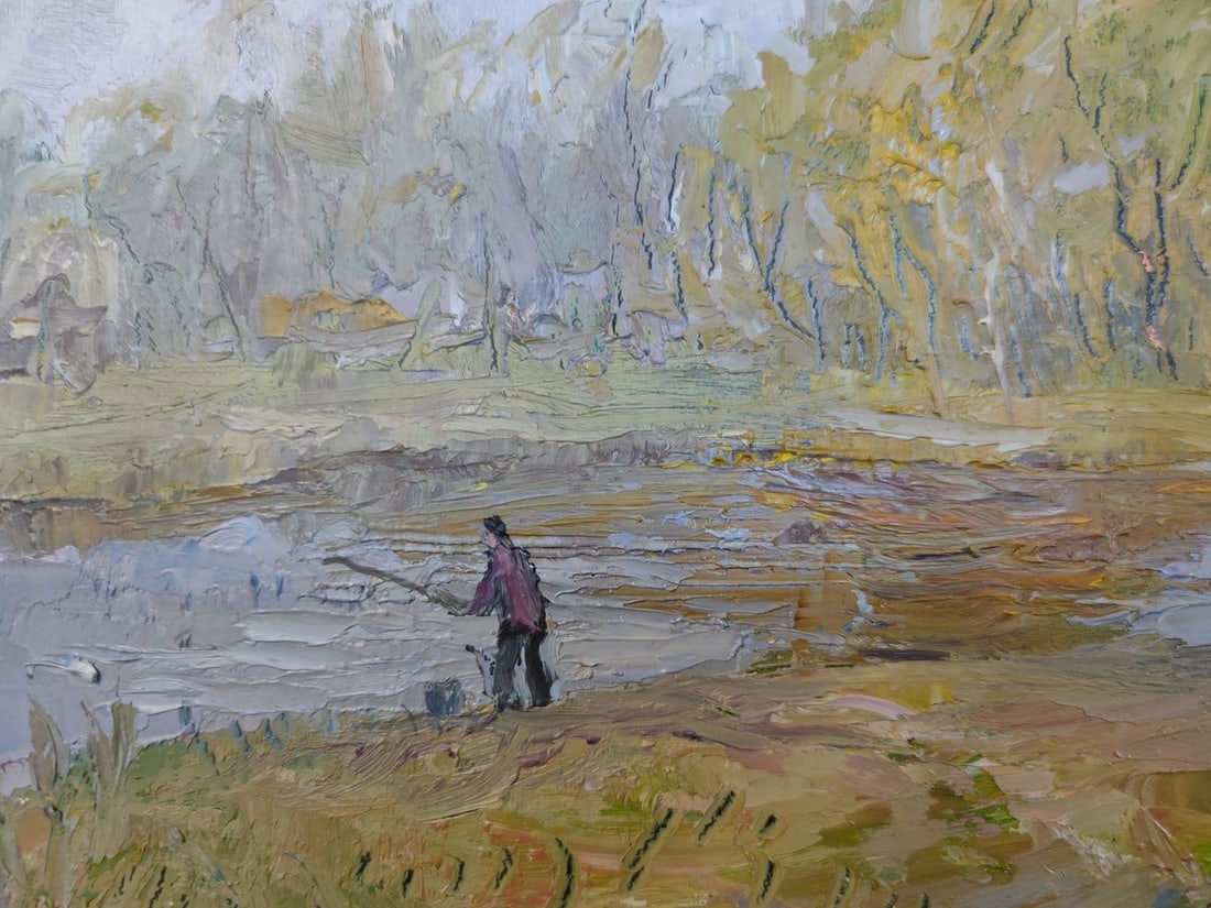 Oil painting Autumn, Fisherman Mishurovsky V. V. - 4