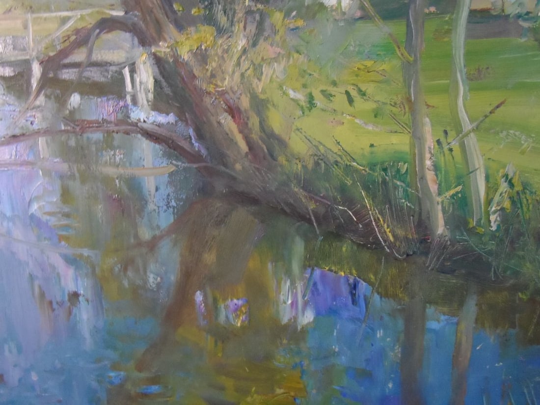 Oil painting Spring on the river Mishurovsky V. V. - 5