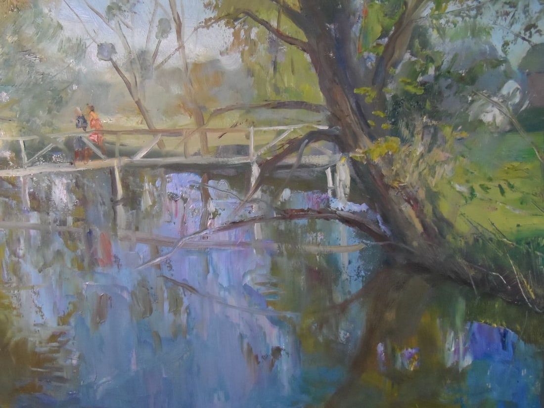 Oil painting Spring on the river Mishurovsky V. V. - 9