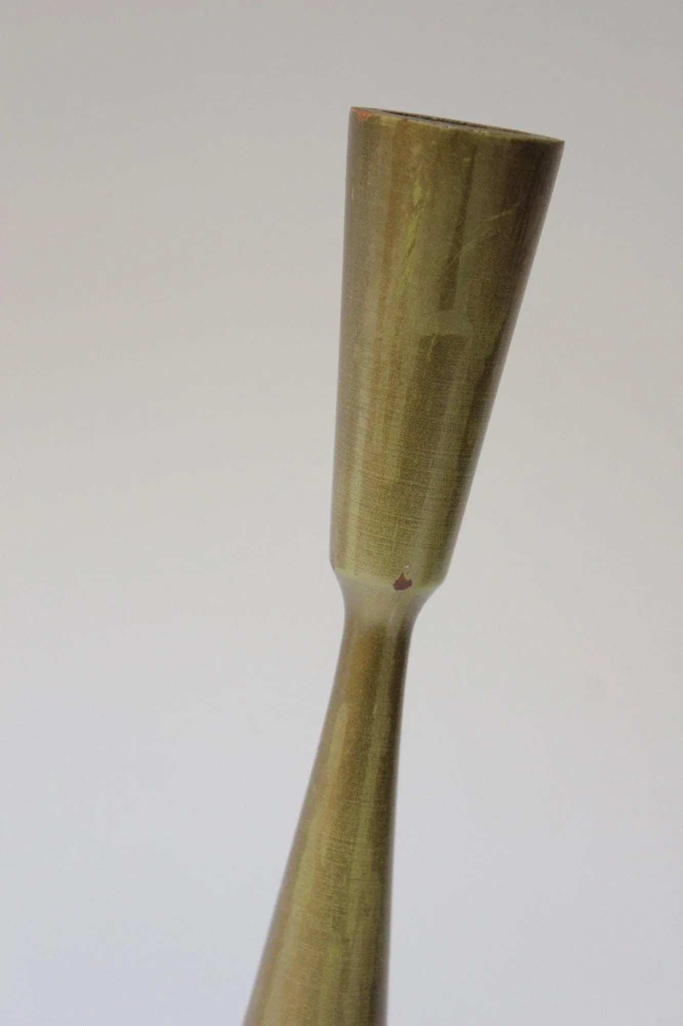 Set of Two Danish Modern Candlesticks in Gold and Black - 11