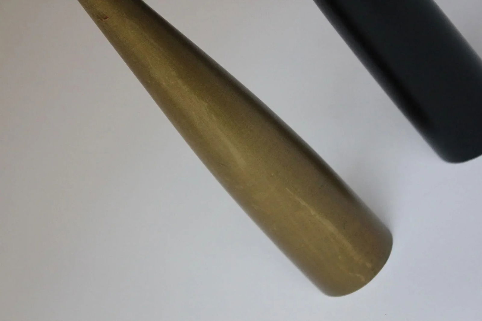 Set of Two Danish Modern Candlesticks in Gold and Black - 7