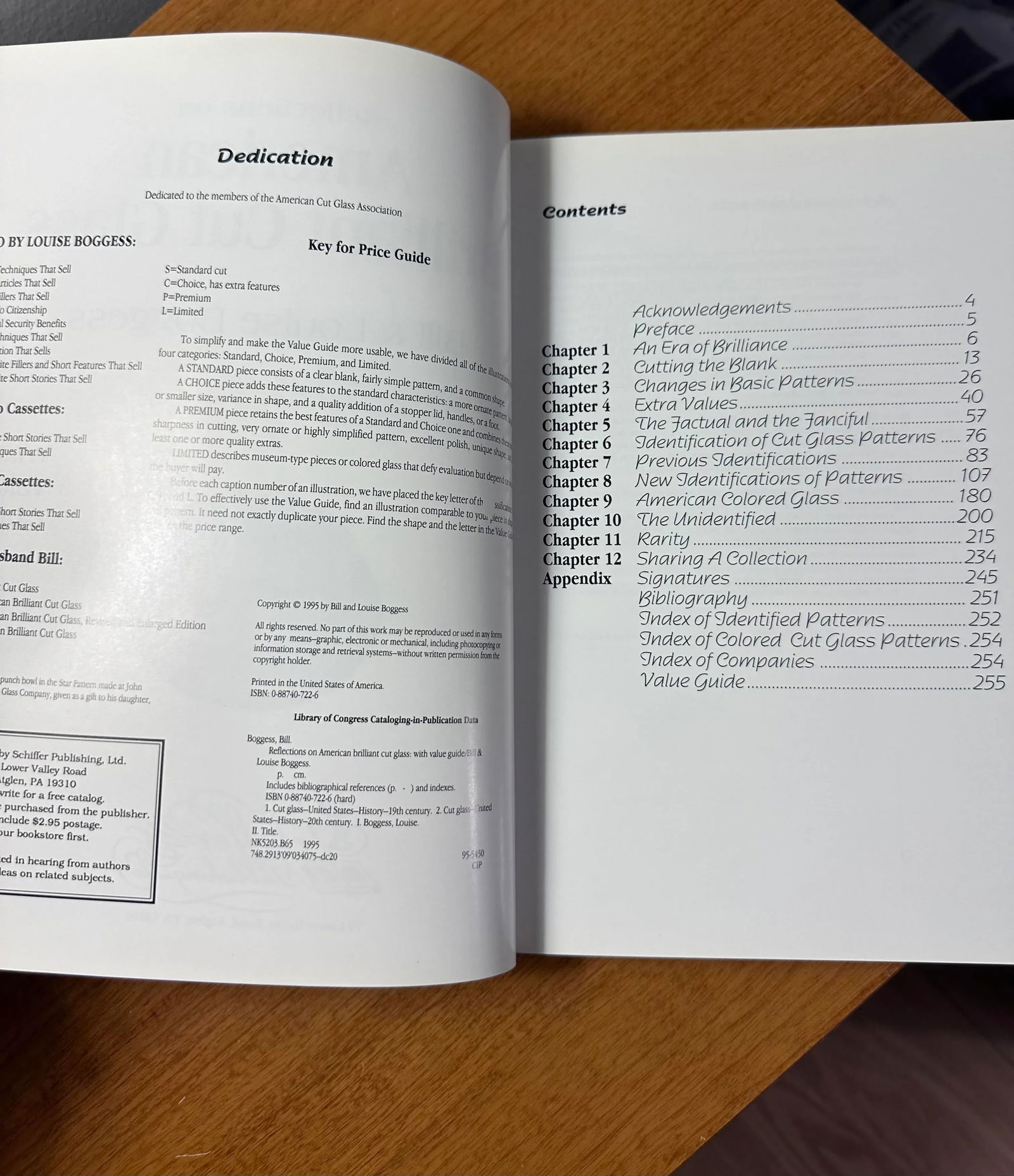 1995 Reflections on American Brilliant Cut Glass Hardcover Book by Bill and Louise Boggess - 4