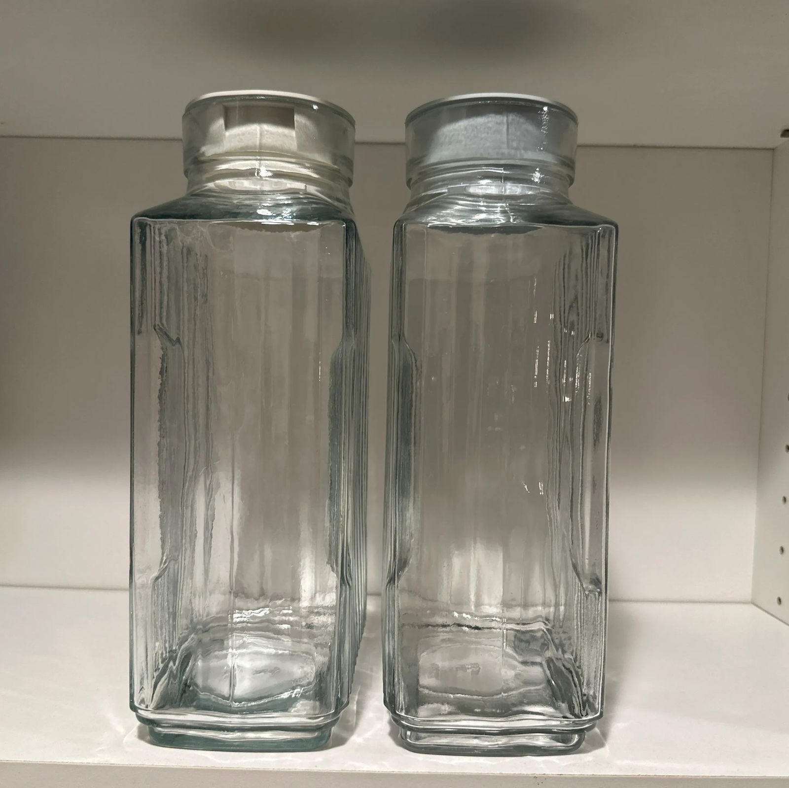 Vintage Anchor Hocking Refrigerator Glass Storage Jug Bottles- a Pair - 6
