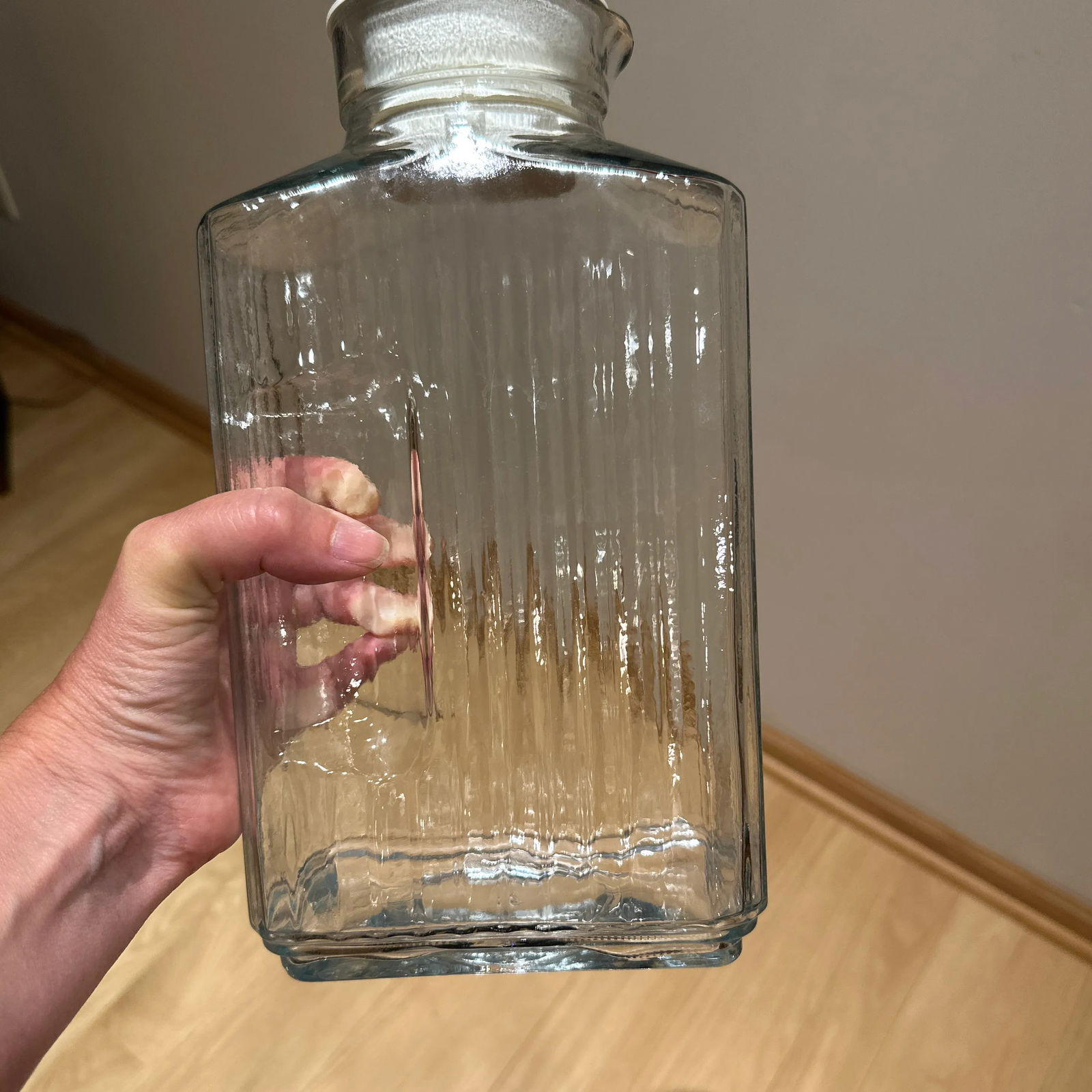 Vintage Anchor Hocking Refrigerator Glass Storage Jug Bottles- a Pair - 7