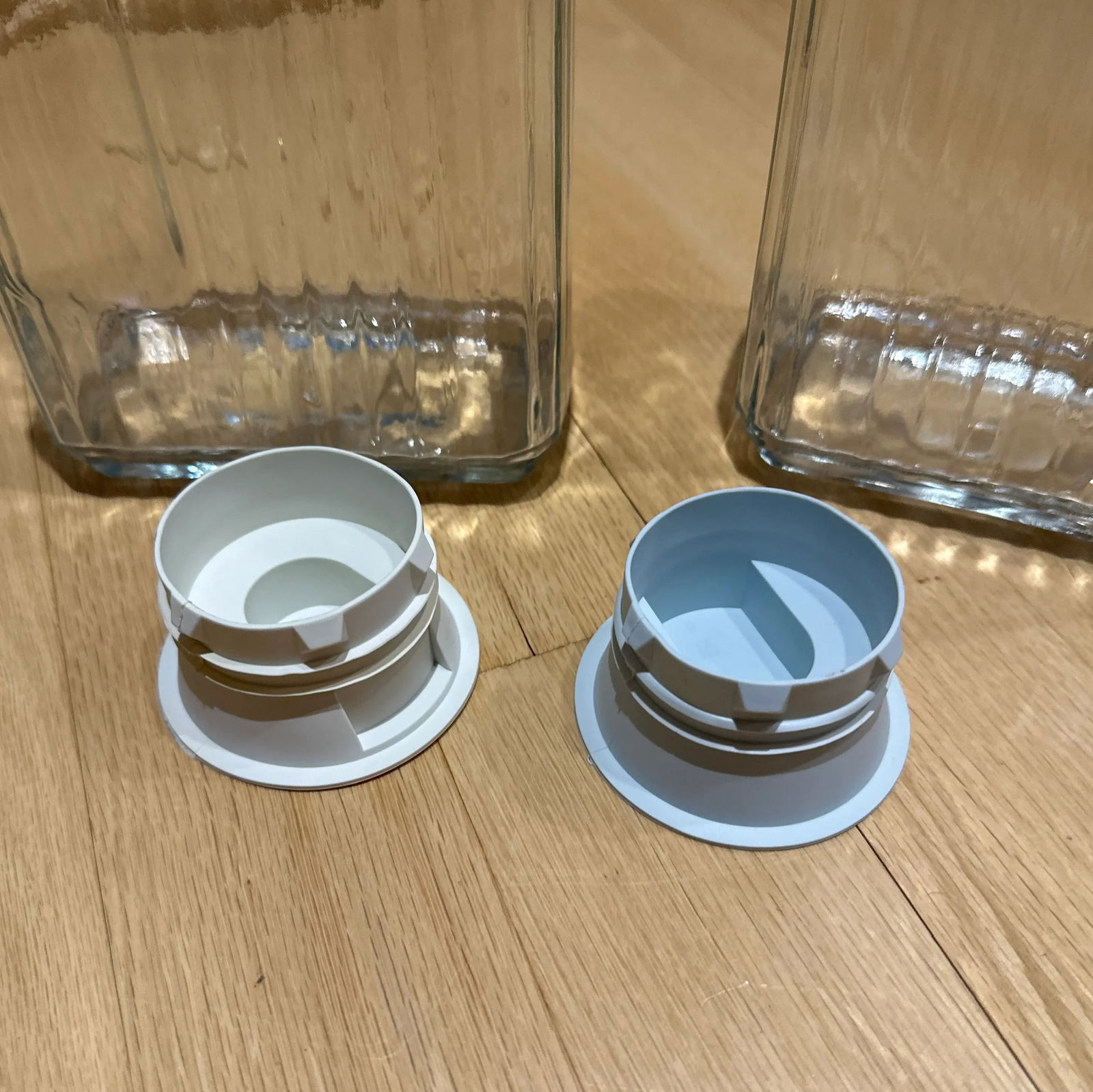 Vintage Anchor Hocking Refrigerator Glass Storage Jug Bottles- a Pair - 9