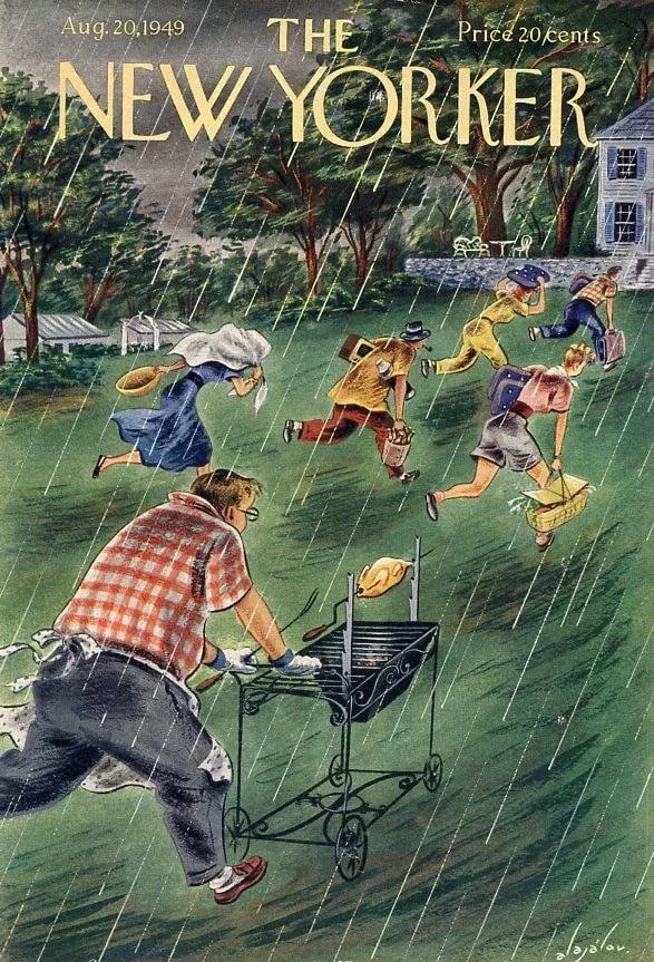 1949, New Yorker Magazine Cover, August 20 (Constantin Alajalov), Original Vintage Cover, Summer, Bb - 3