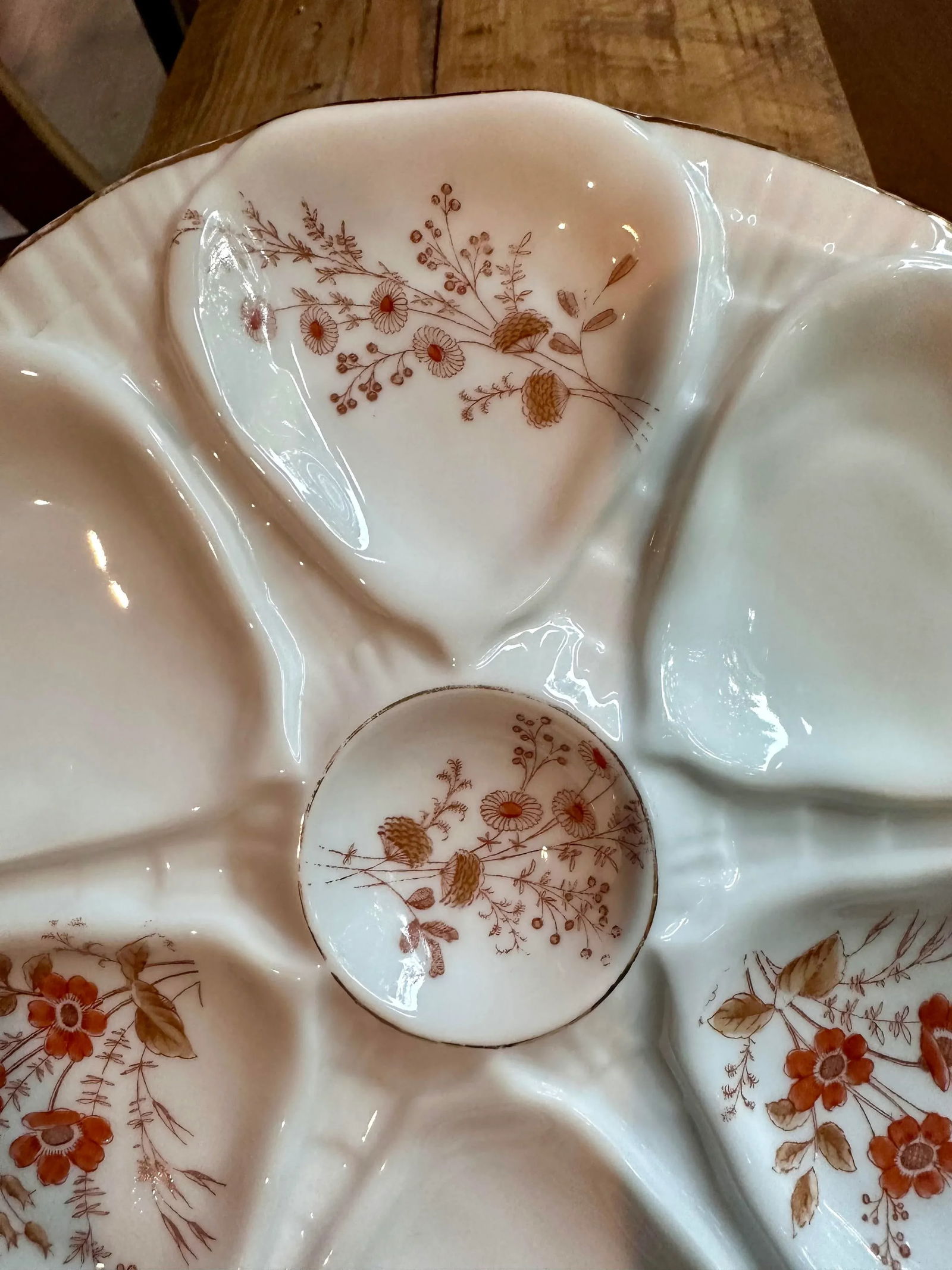 Vintage Oyster Plates 1940's Austria- A Pair - 11