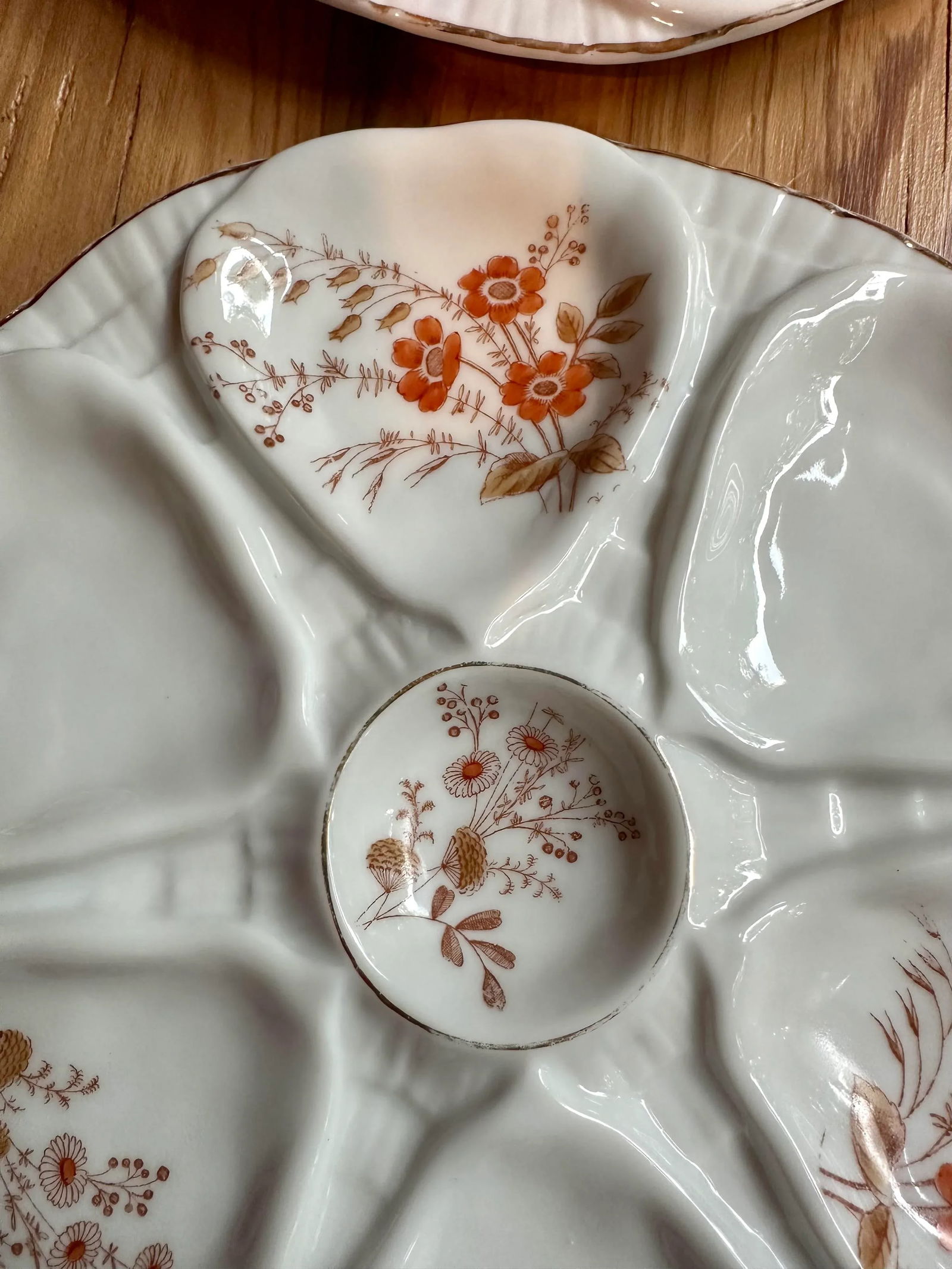 Vintage Oyster Plates 1940's Austria- A Pair - 12