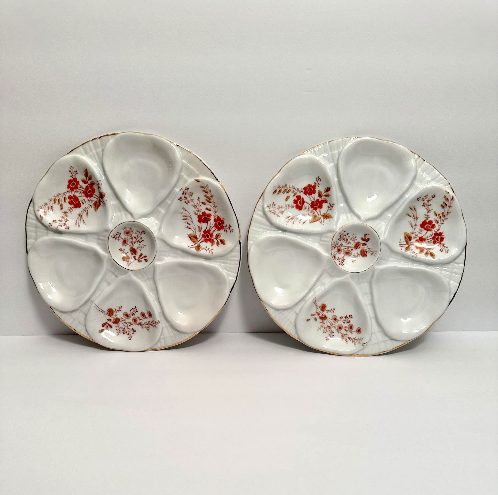 Vintage Oyster Plates 1940's Austria- A Pair - 13