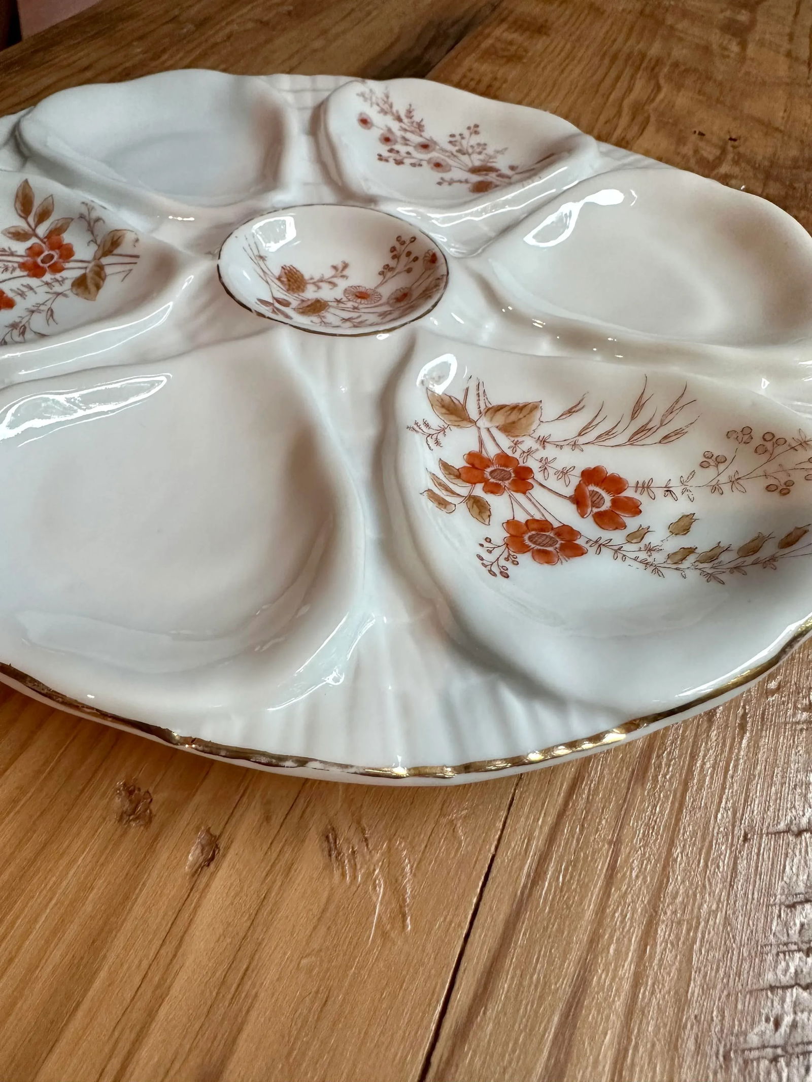 Vintage Oyster Plates 1940's Austria- A Pair - 4